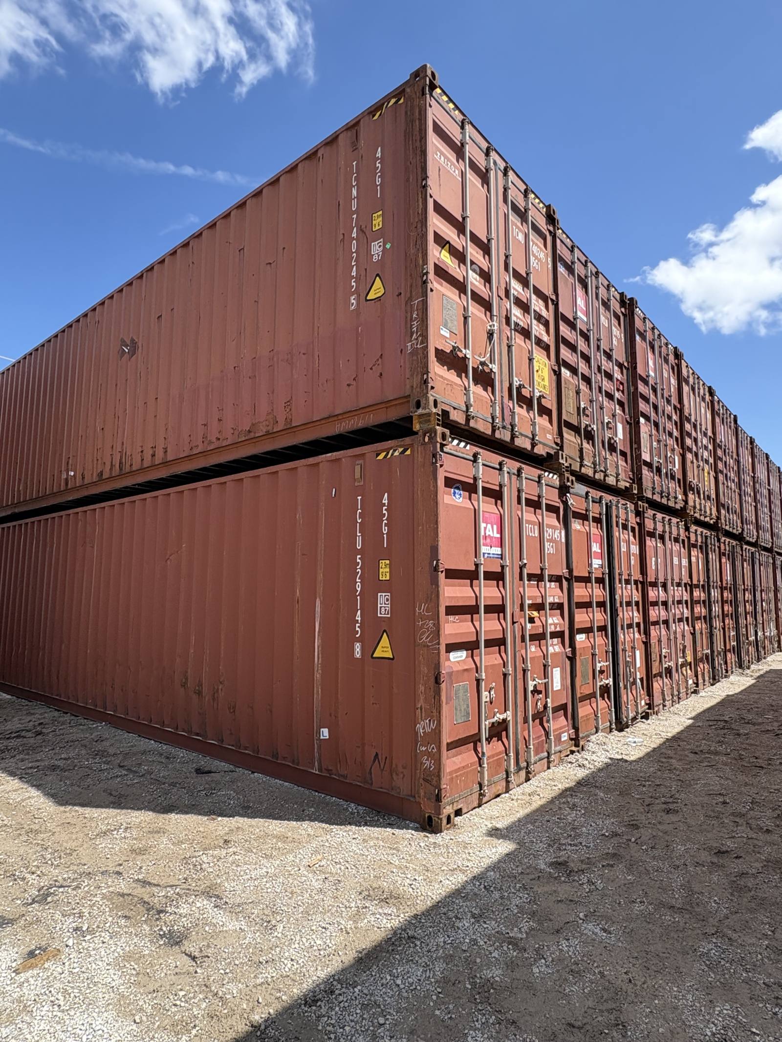 Used storage shipping container for sale in Texas